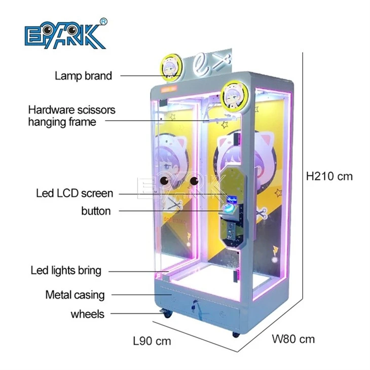 E Cut Prize Machine Claw Scissors Machine