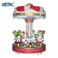 Fiberglass 6 Orang Carousel Ride