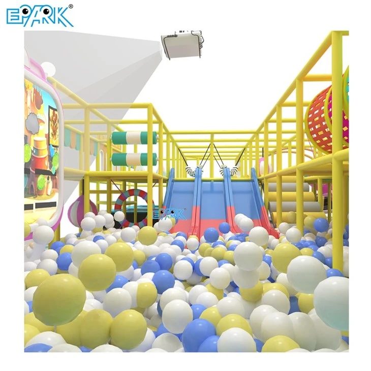170m² Indoor Playground With Slide factory