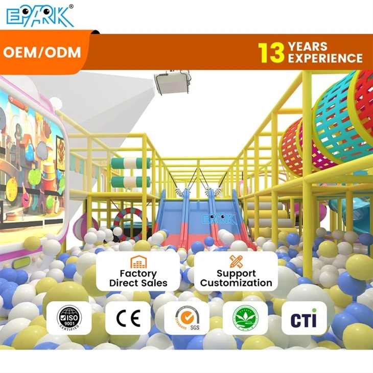 170m² Indoor Playground With Slide high quality