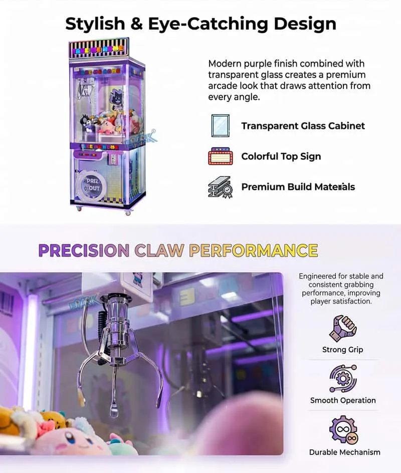 Purple Claw Machine 4-tuya Purple Claw Machine 4-tuya