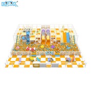 Produsen Taman Trampolin 200m² Arena Lompat Dalam Ruangan Mega Kustom