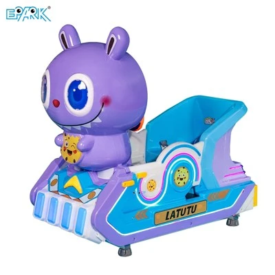 Latutu MP5 Kartun Kelinci Kiddie Ride Mesin Ayunan Anak yang Dioperasikan dengan Koin untuk Taman Bermain Dalam Ruangan